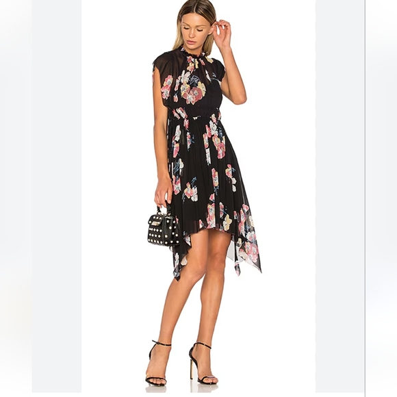 Ulla Johnson Dresses & Skirts - Ulla Johnson Luisa Noir Black Floral Silk Dress